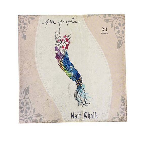 Free People Hair Chalk 24 Pastel Sticks Temporary Color NEW Apply Wet / Dry RARE - Picture 2 of 6